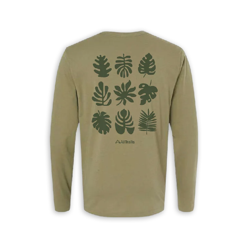 Foliage Long Sleeve Tee - Heather Pine