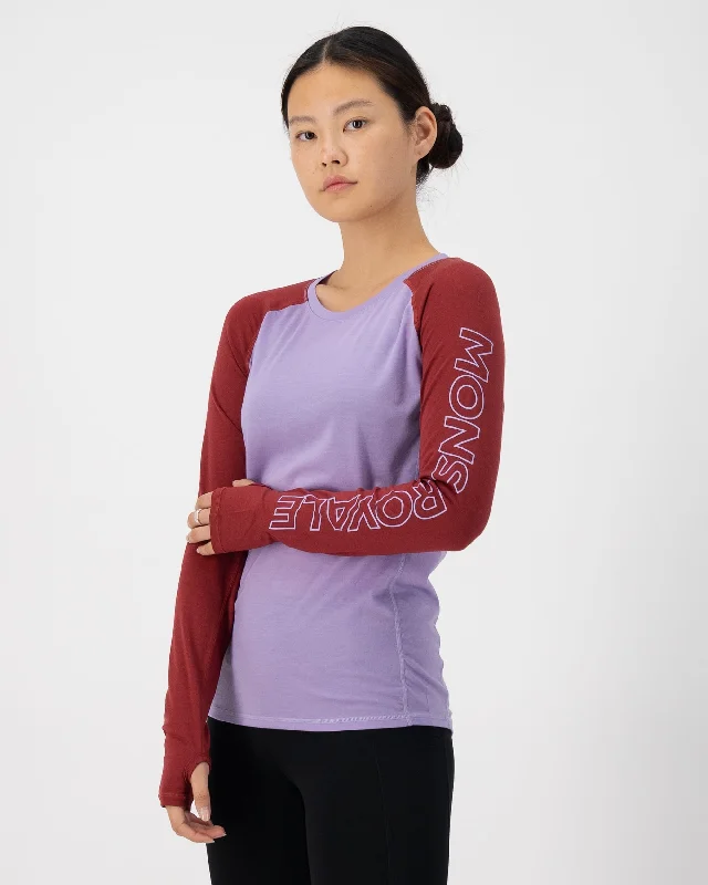 Bella Merino Long Sleeve - Lupin / Cherry