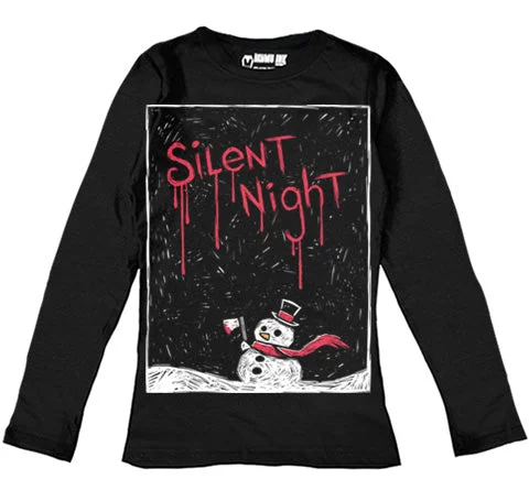 Silent Night Women Long Sleeve Tshirt