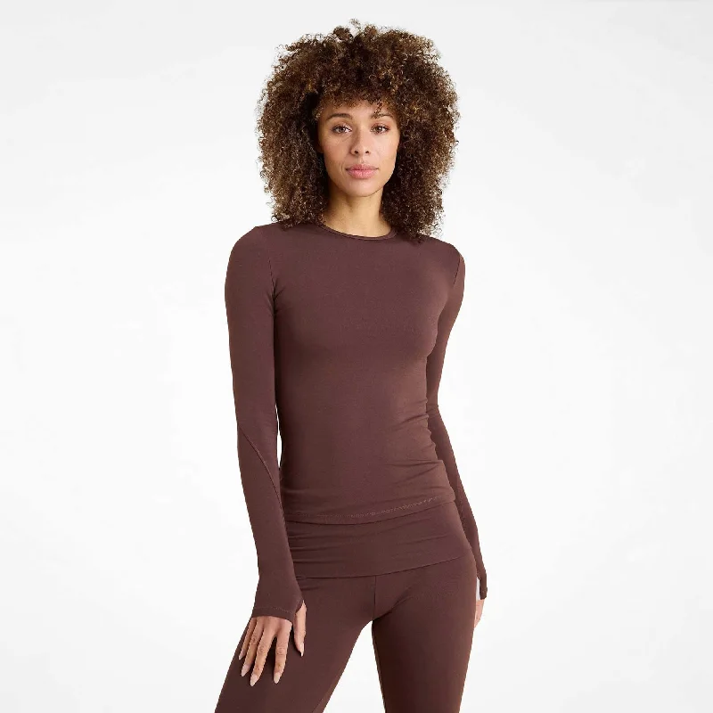 SwiftStretch Long Sleeve Shirt | Coffee