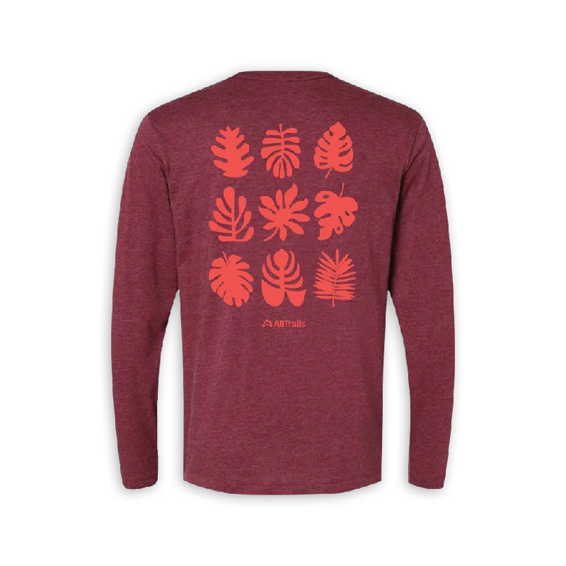 Foliage Long Sleeve Tee - Heather Red Rock