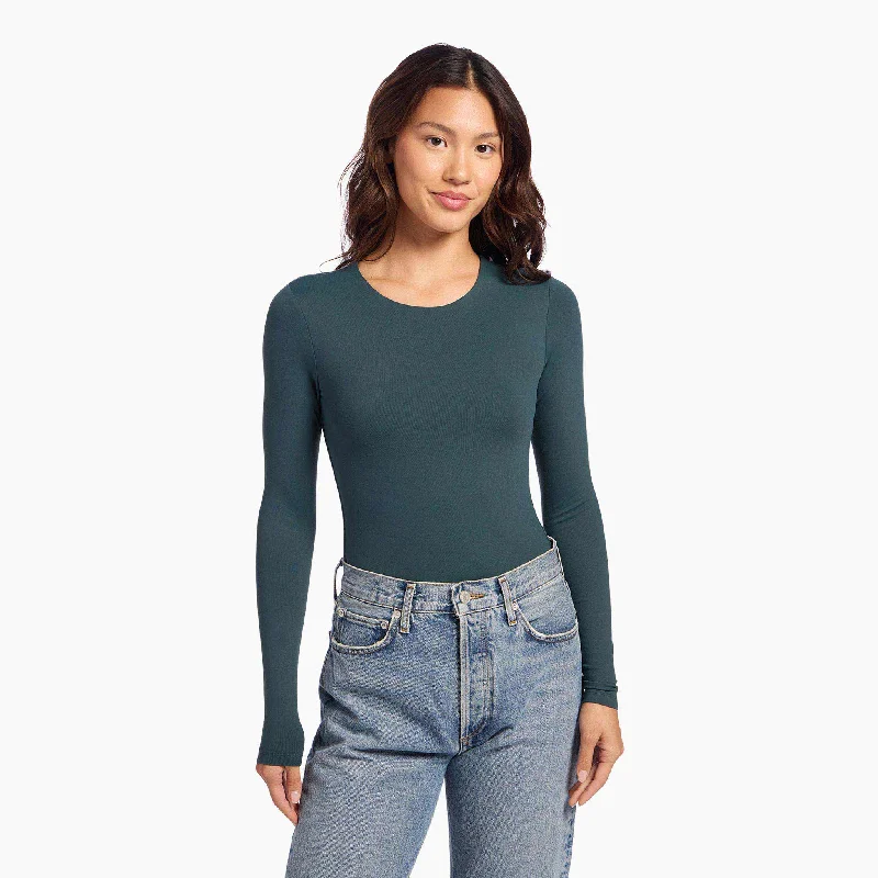 Long Sleeve Crewneck Bodysuit | Alpine