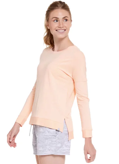 Tasc Riverwalk French Terry Sweatshirt Pink Sand