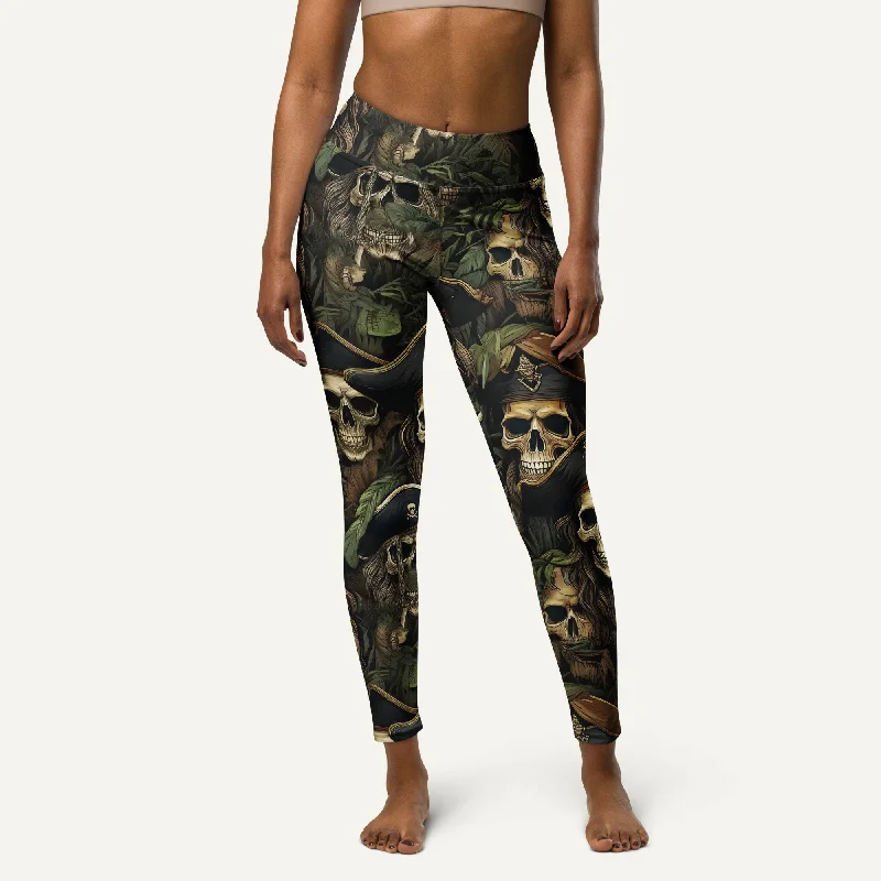 Pirate Skulls High-Waisted Leggings