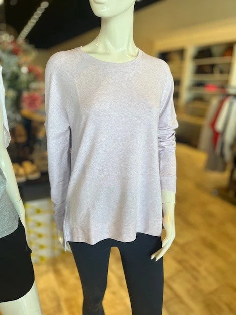 Tasc Riverwalk French Terry Sweatshirt Powder Pink Heather