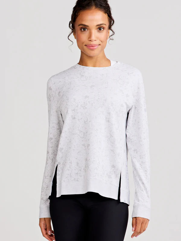 tasc Riverwalk Sweatshirt 2.0 Light Gray Texture