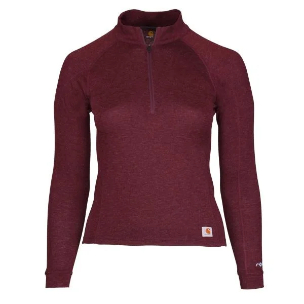 Women's Force Heavyweight Synthetic-Wool Blend Base Layer Quarter-Zip Top