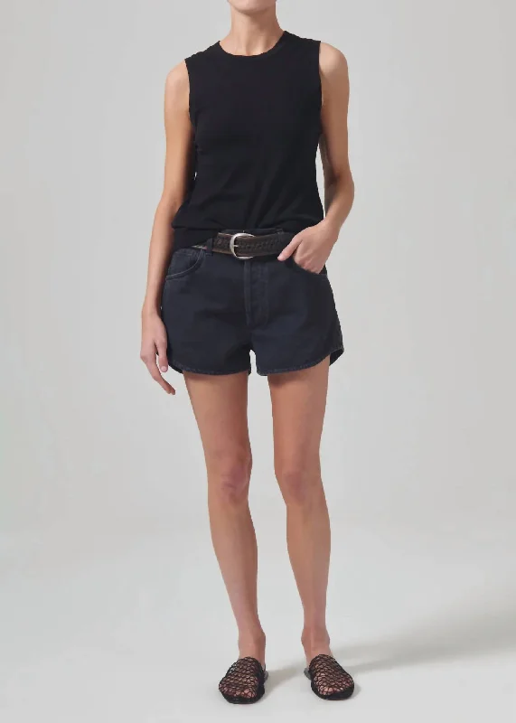 Abita Short In Washed Black