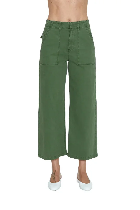 Sophia Pants In Basil Green