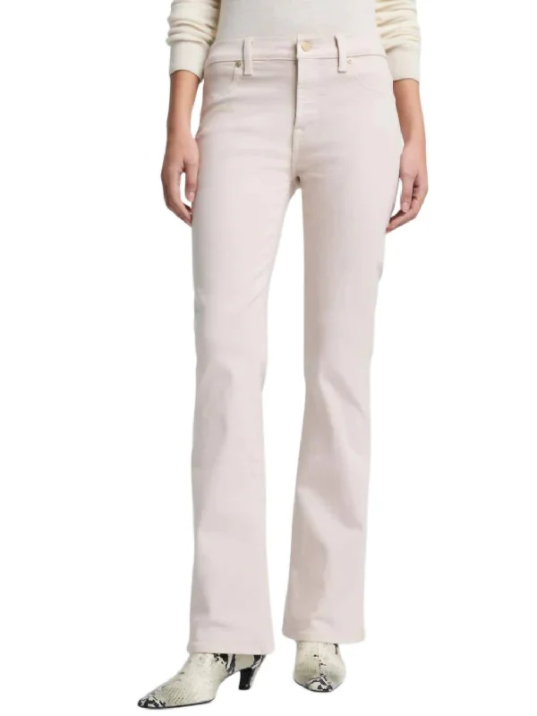 Tailorless Coated Bootcut Jeans In Vintage White