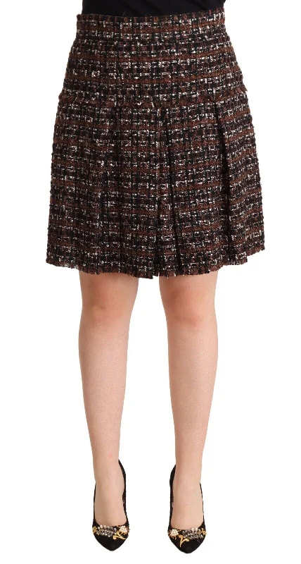 Dolce & Gabbana Chic  A-line Pleated Mini Women's Skirt