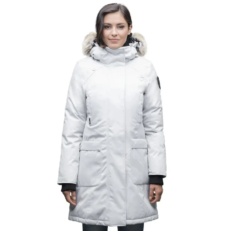 MERIDETH LADIES PARKA LIGHT GREY