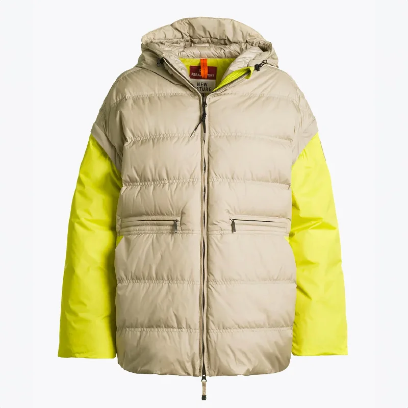 Women's Down Jacket Scout Tapioca/citronelle