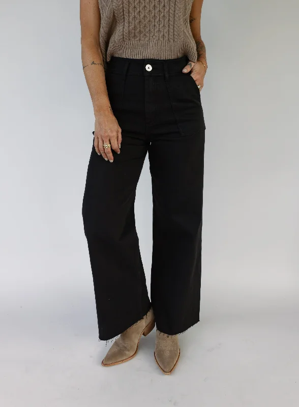 Brock Wide Leg Denim - Black