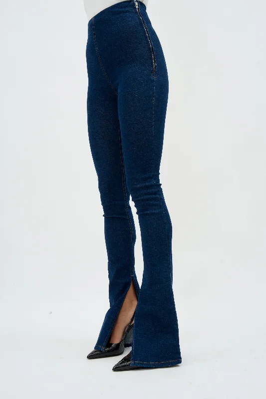 Split Hem Midnight Jegging